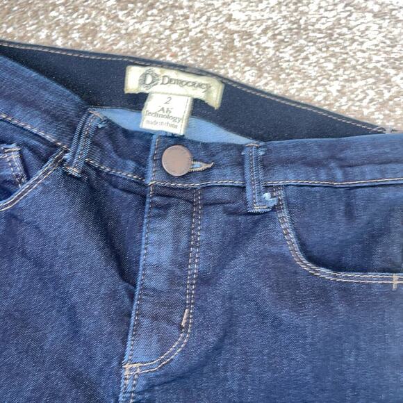 Democracy jeans AB technology slimming dark wash stretch skinny denim SZ 2 - Picture 5 of 8